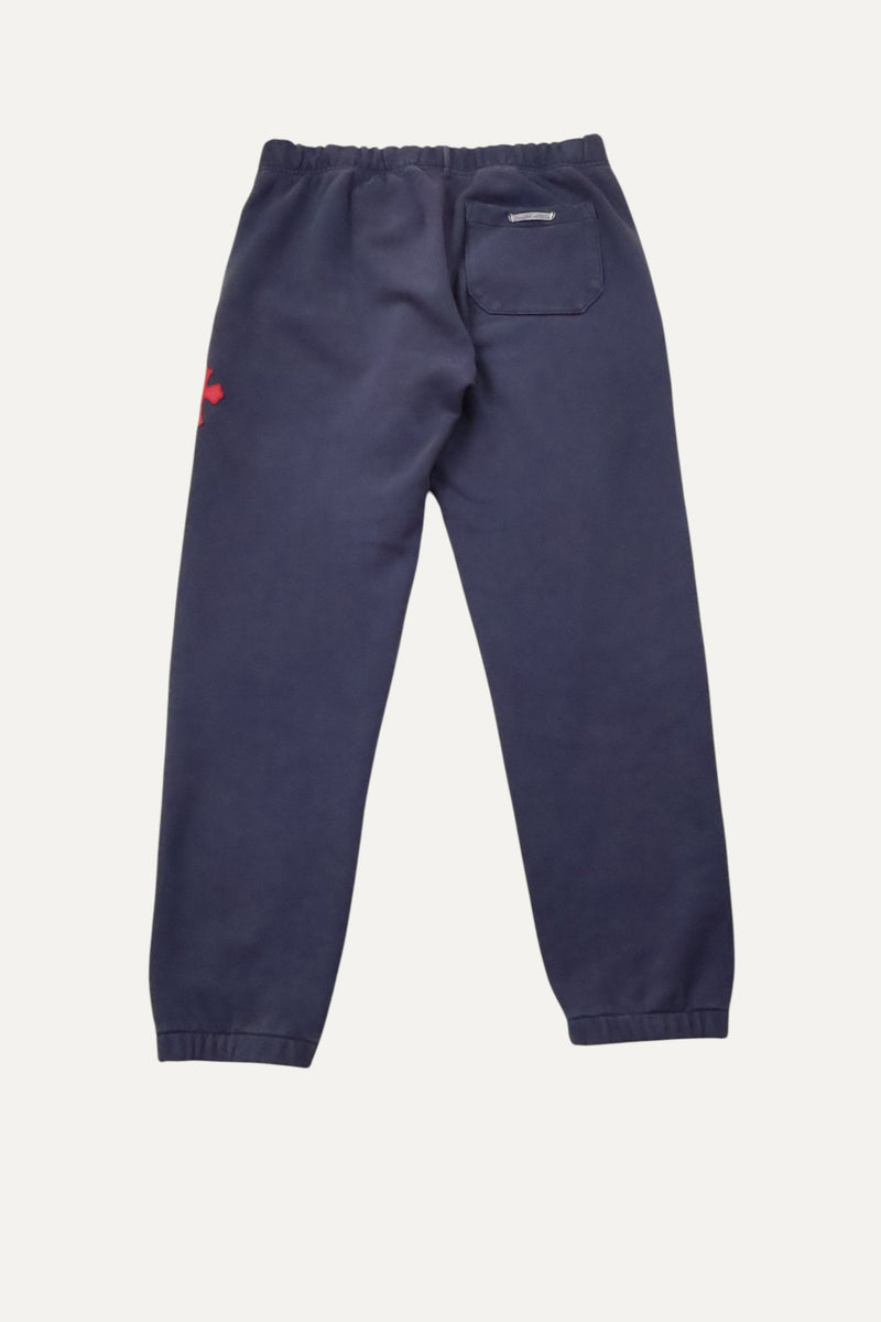 Paper Jam Leather Triple Cross Navy Patch Sweatpants