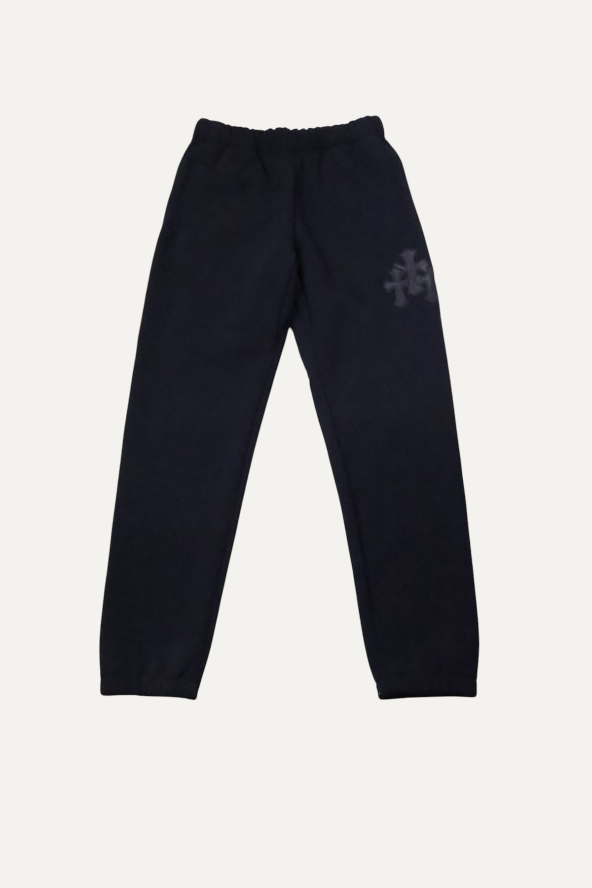 Paper Jam Leather Triple Cross Black Patch Sweatpants