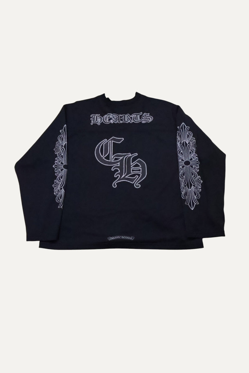mesh black stadium long sleeve warm up jersey