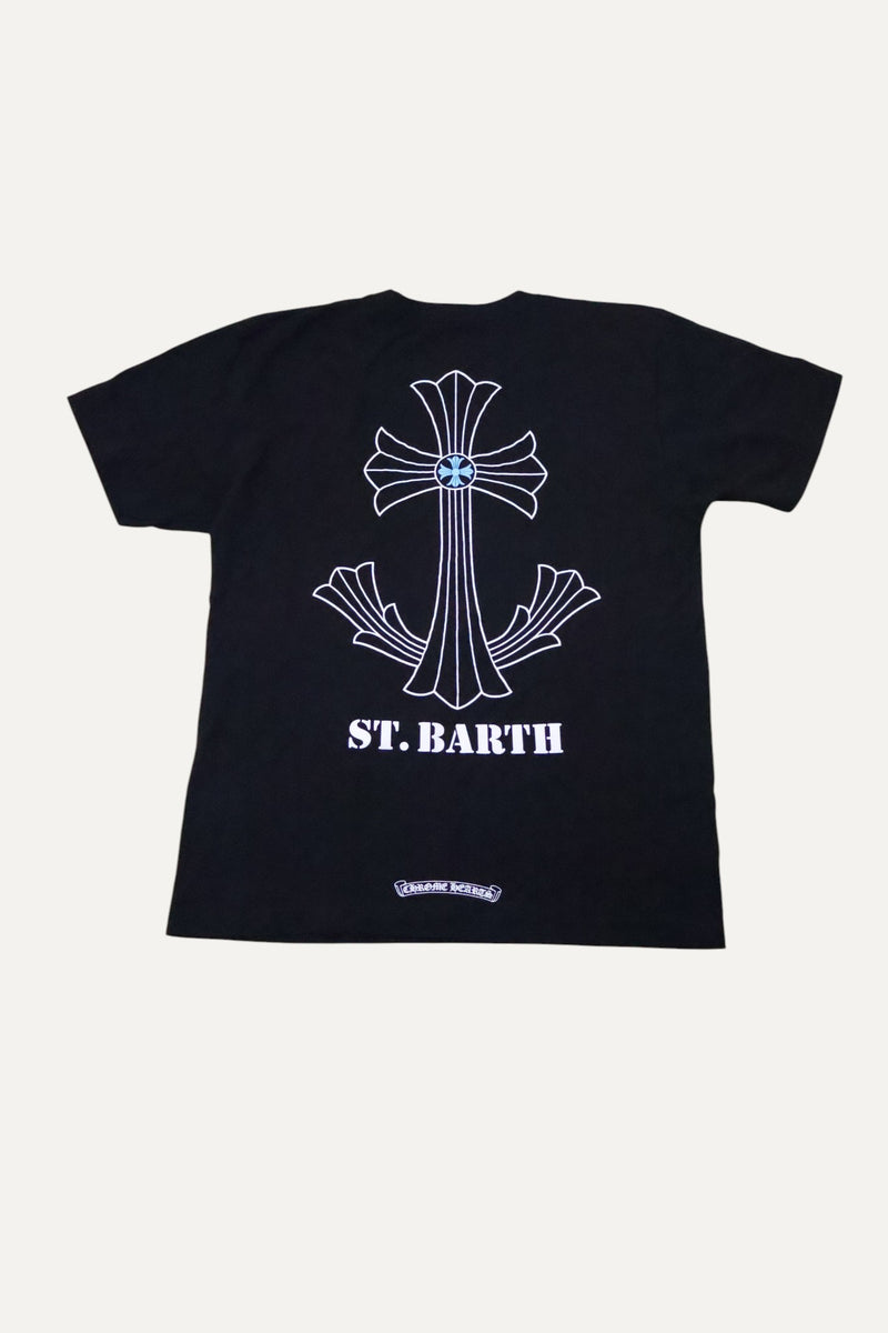 St Barths Exclusive Anchor Black T Shirt