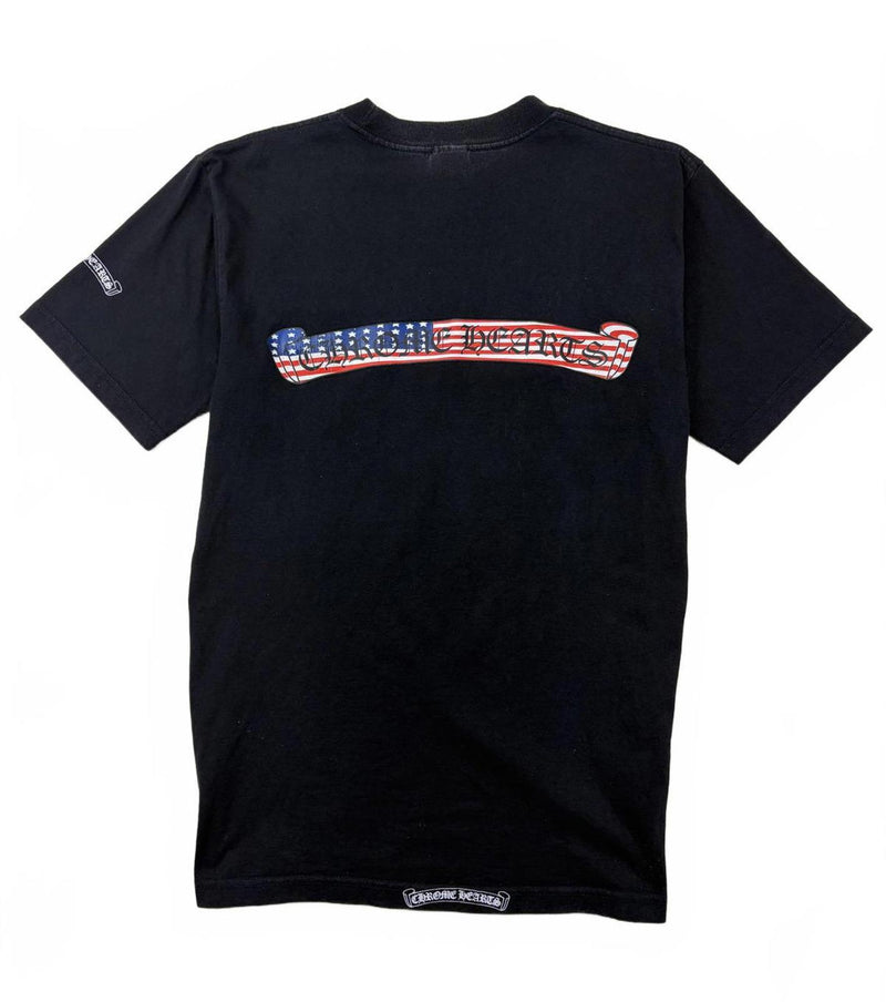 Chrome Hearts Vintage American Flag Scroll T Shirt