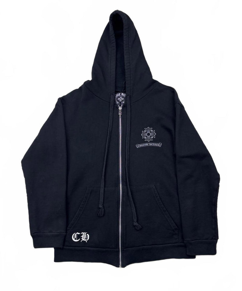 Chrome Hearts Black Cross Graveyard Zip Up