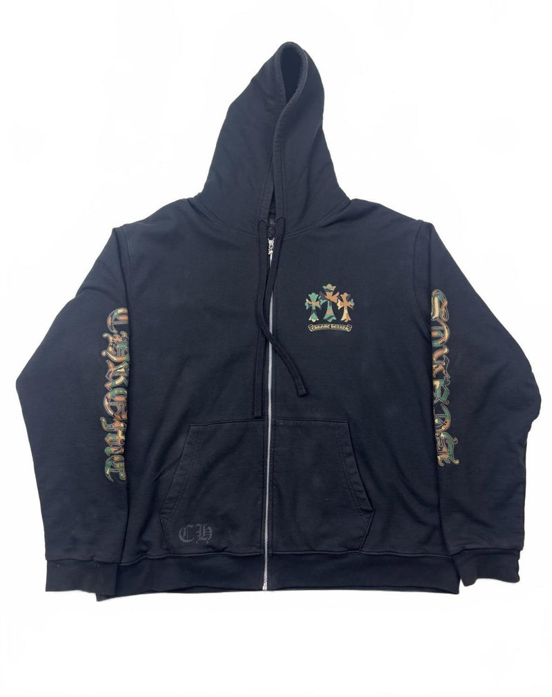 Chrome Hearts Chrome Hearts Horseshoe Camo Zip Up Hoodie