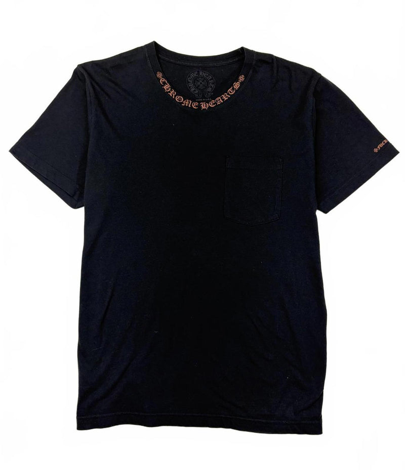 Chrome Hearts Brown Neck Logo Fuck You Tee
