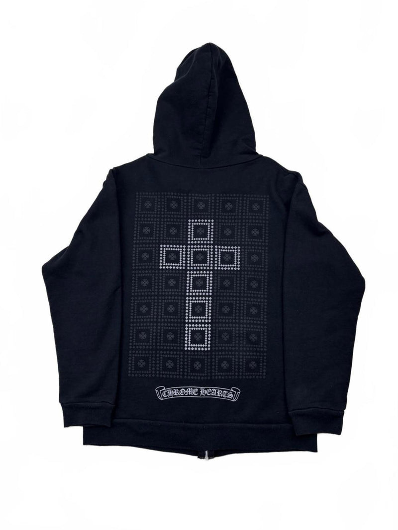Chrome Hearts Black Cross Graveyard Zip Up