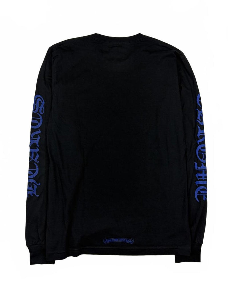 Chrome Hearts Blue Neck Logo Longsleeve