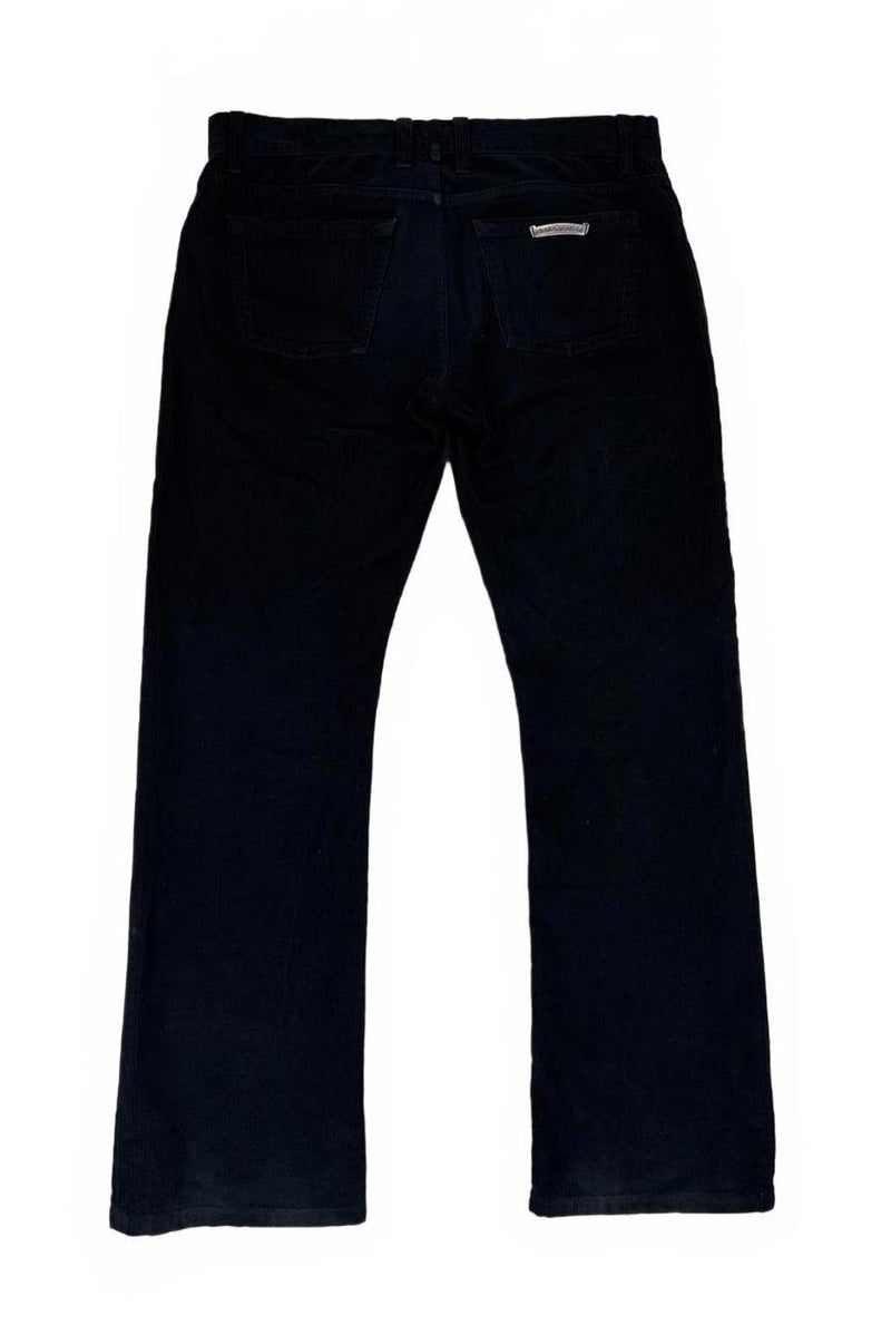 Chrome Hearts Black Corduroy Jeans