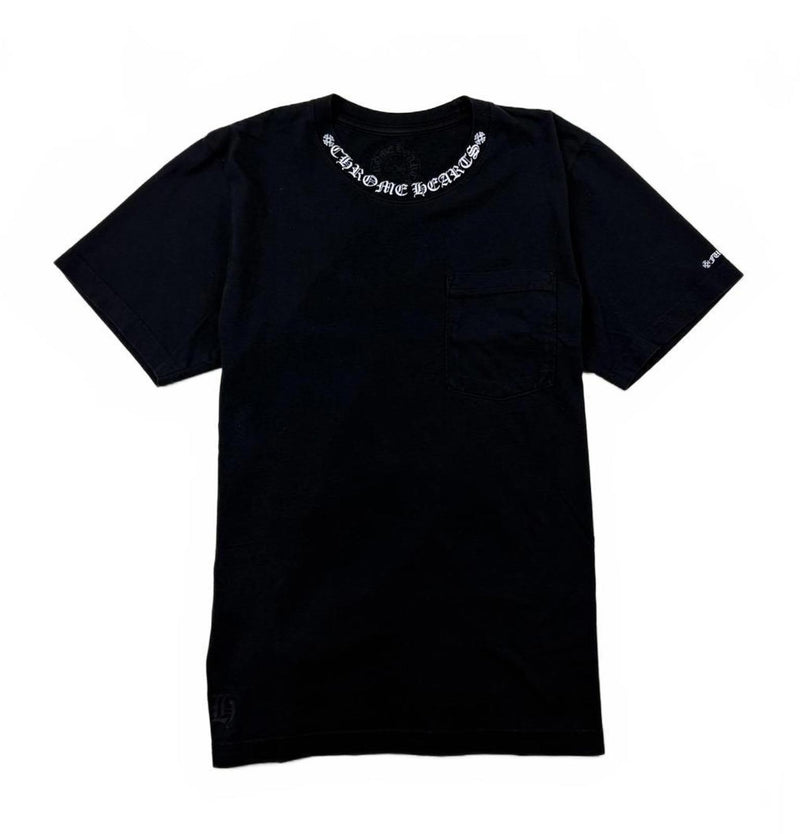 Chrome Hearts White Neck Logo Fuck You Tee
