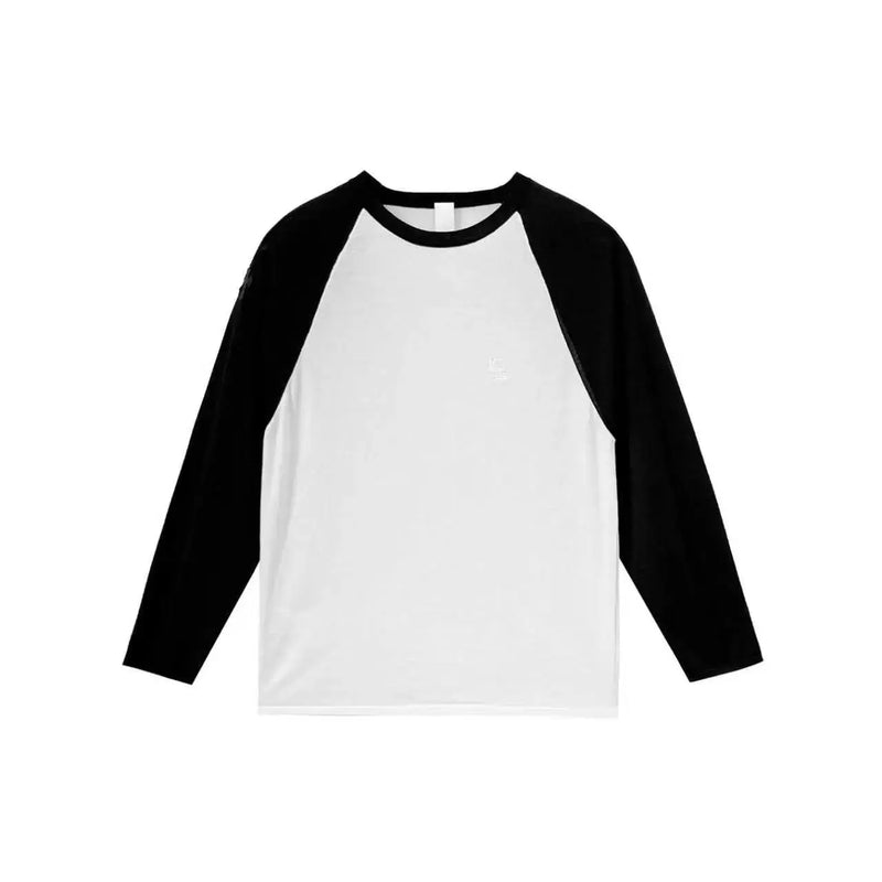 Mixed Emotions Triple Cross Patch Long Sleeve Silk Blend T shirt